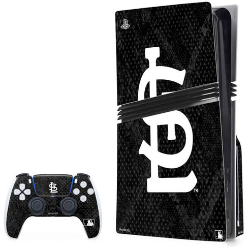MLB St Louis Cardinals Dark Wash PS5 Pro Disk Bundle  Skin